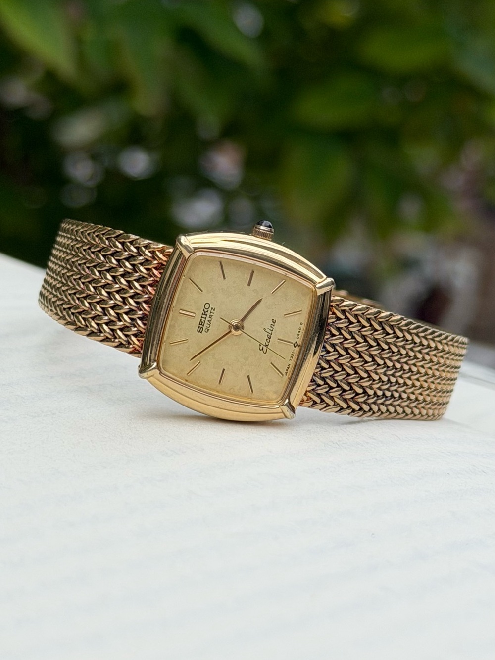 Vintage 1984 Seiko Exceline 7321-5220 Women’s Watch, Gold-Plated